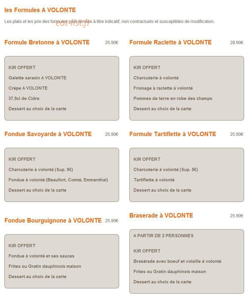 Créperie Restaurant Les Nymphéas — carte page 6