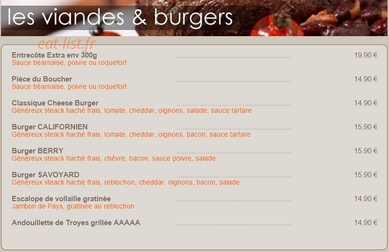 Créperie Restaurant Les Nymphéas — carte page 2