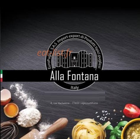 Alla fontana — carte page 1