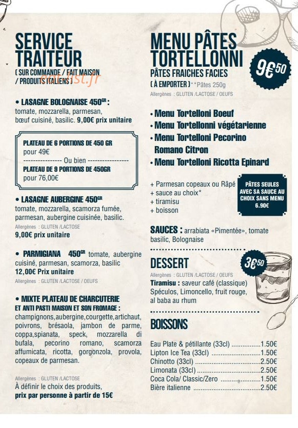 Bella Napoli — carte page 2