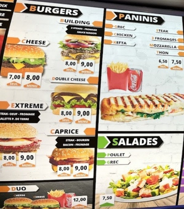 Bonheur Du Kebab — carte page 2