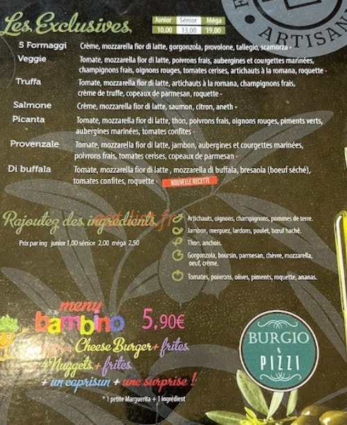 Burgio & pizzi — carte page 3