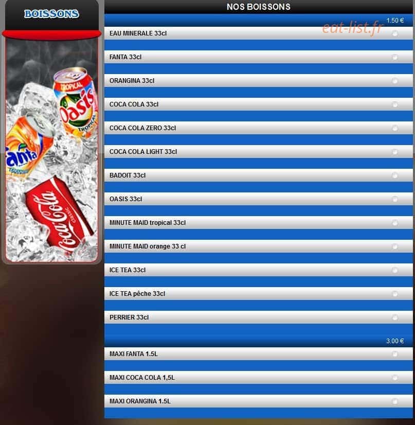 Buzz Pizza — carte page 15