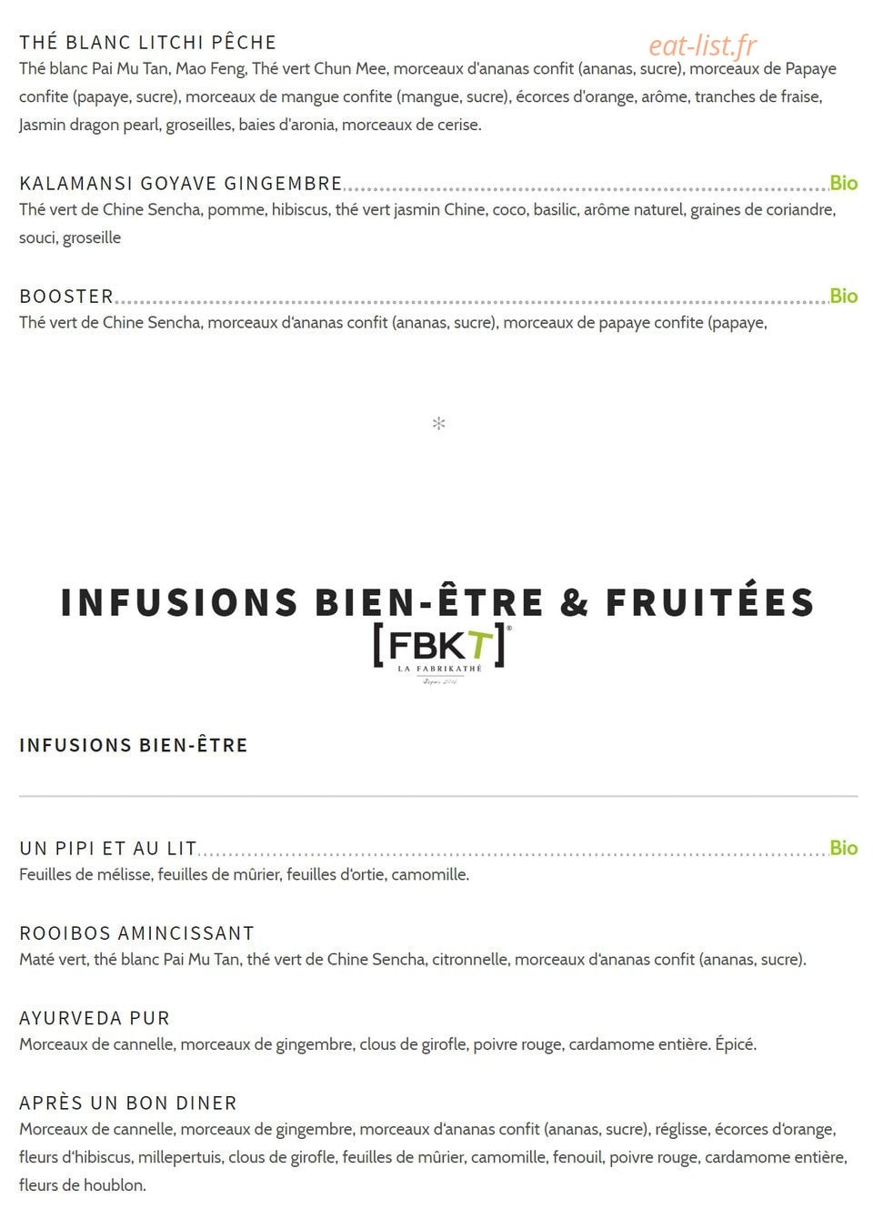 Café Mishka — carte page 7