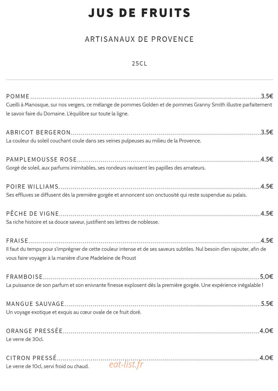 Café Mishka — carte page 4