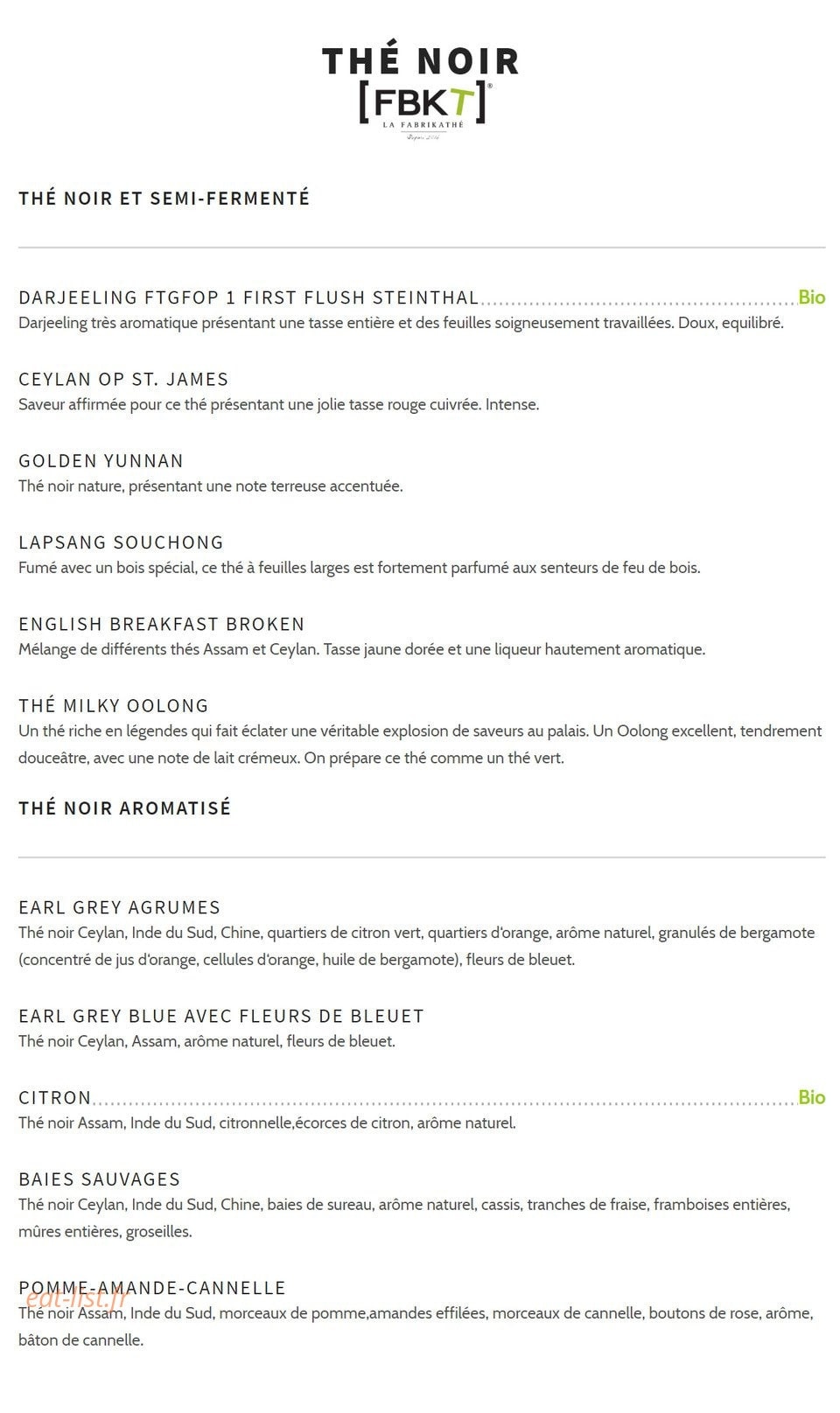 Café Mishka — carte page 5