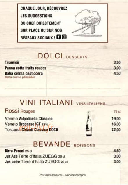 La Piccola — carte page 4