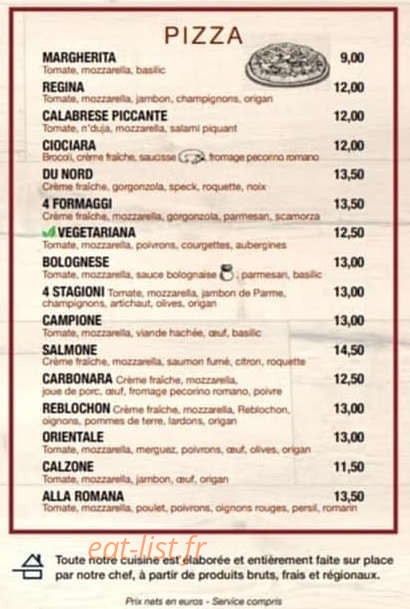 La Piccola — carte page 3