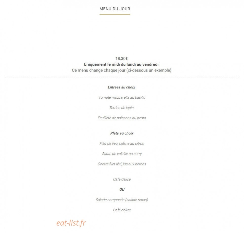 La Villa — carte page 6