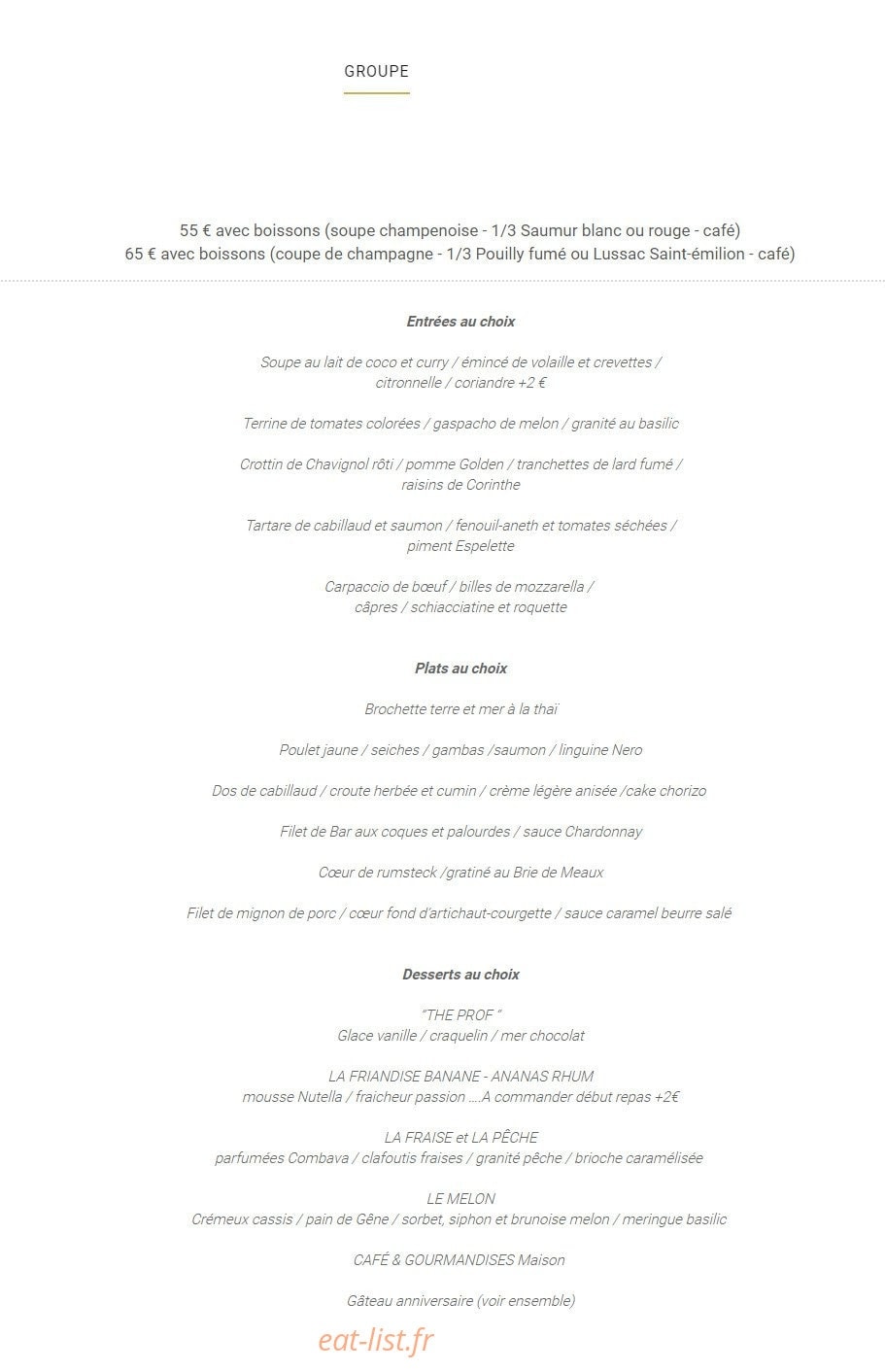 La Villa — carte page 9