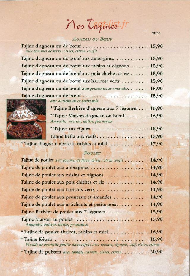 Les Délices du Maroc — carte page 5