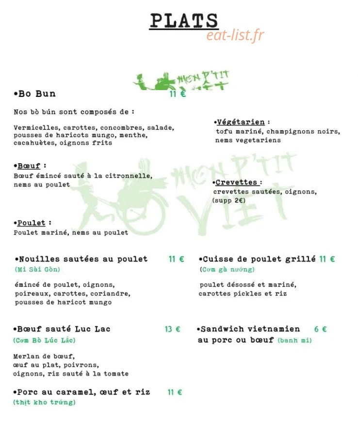 Mon P'tit Viêt — carte page 2