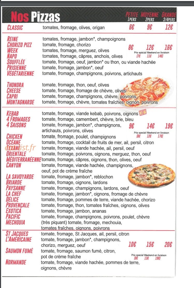 Pizza Week — carte page 2