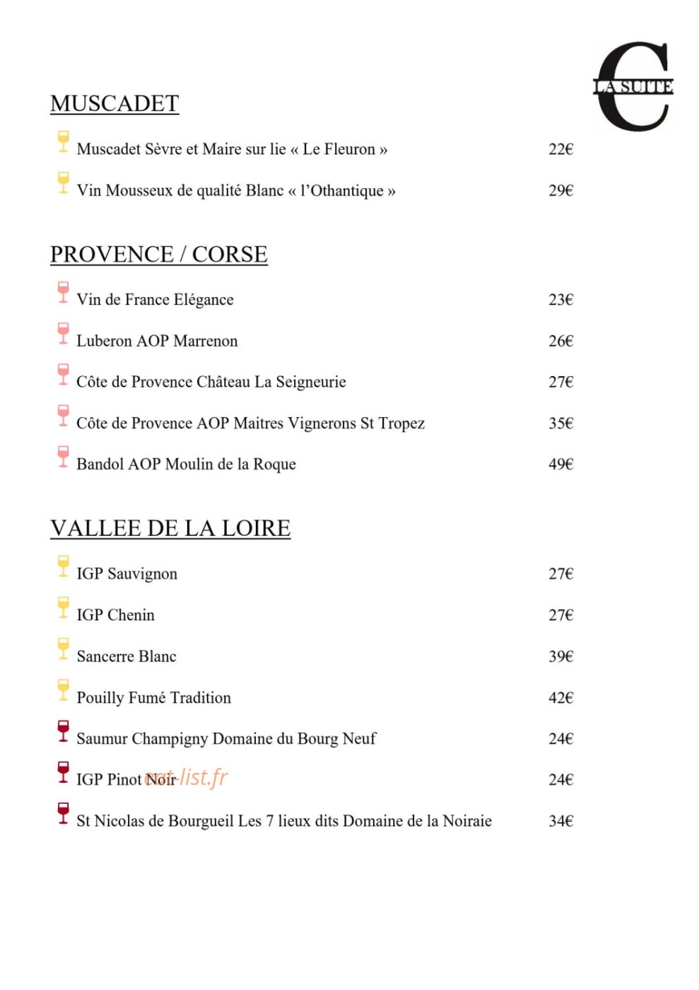 C La Suite — carte page 5