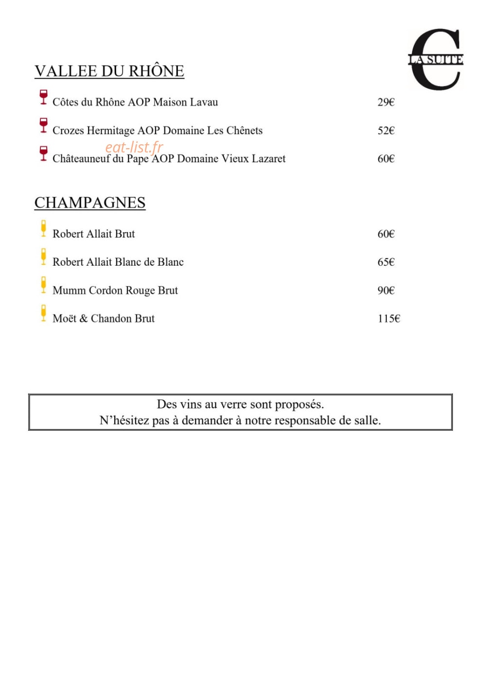 C La Suite — carte page 6