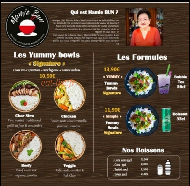 Mamie Bun — carte page 1