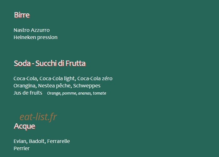 Rigatoni Café — carte page 7