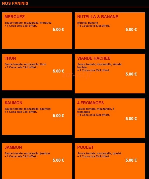Andiamo Pizza — carte page 9