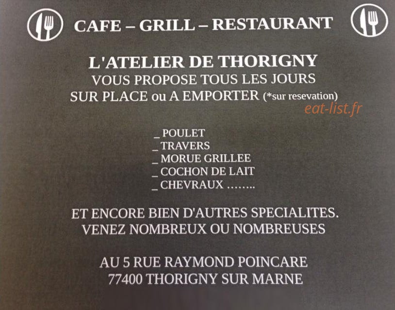 L'atelier de Thorigny — carte page 1