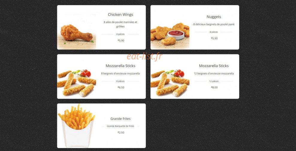O'Croqs — carte page 7