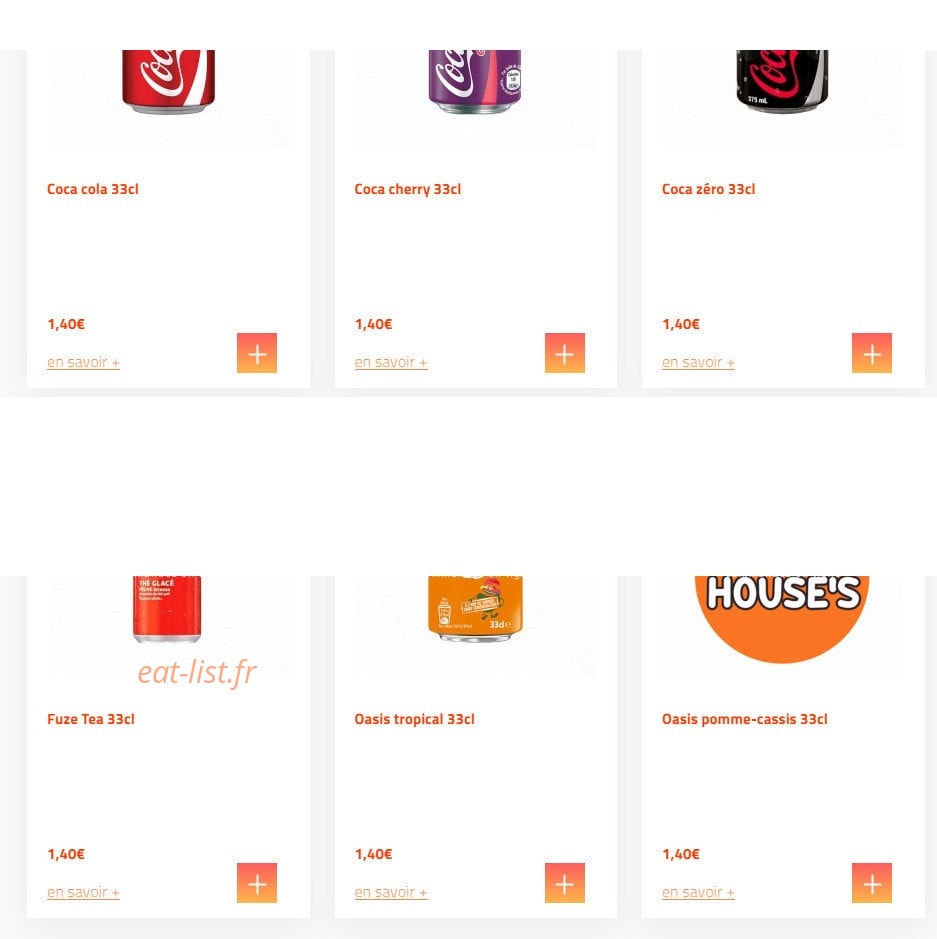 Pizza House´s — carte page 9