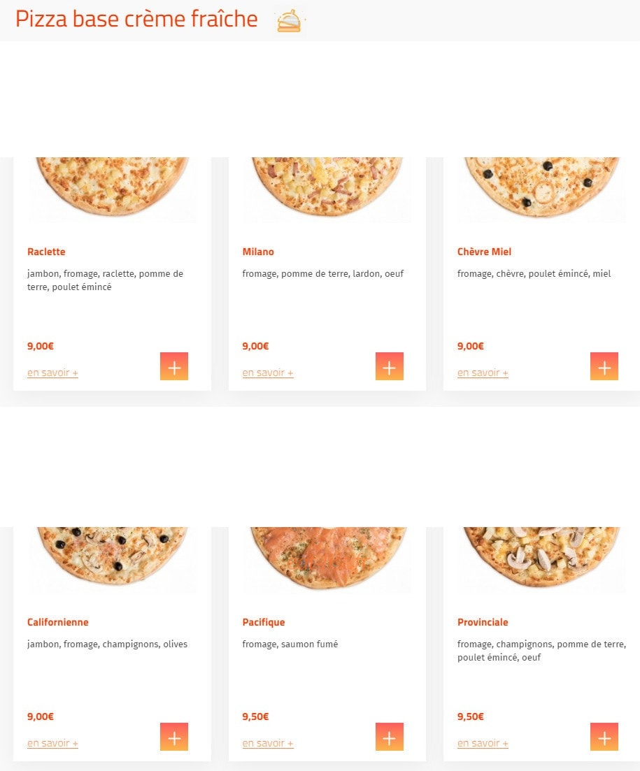 Pizza House´s — carte page 3