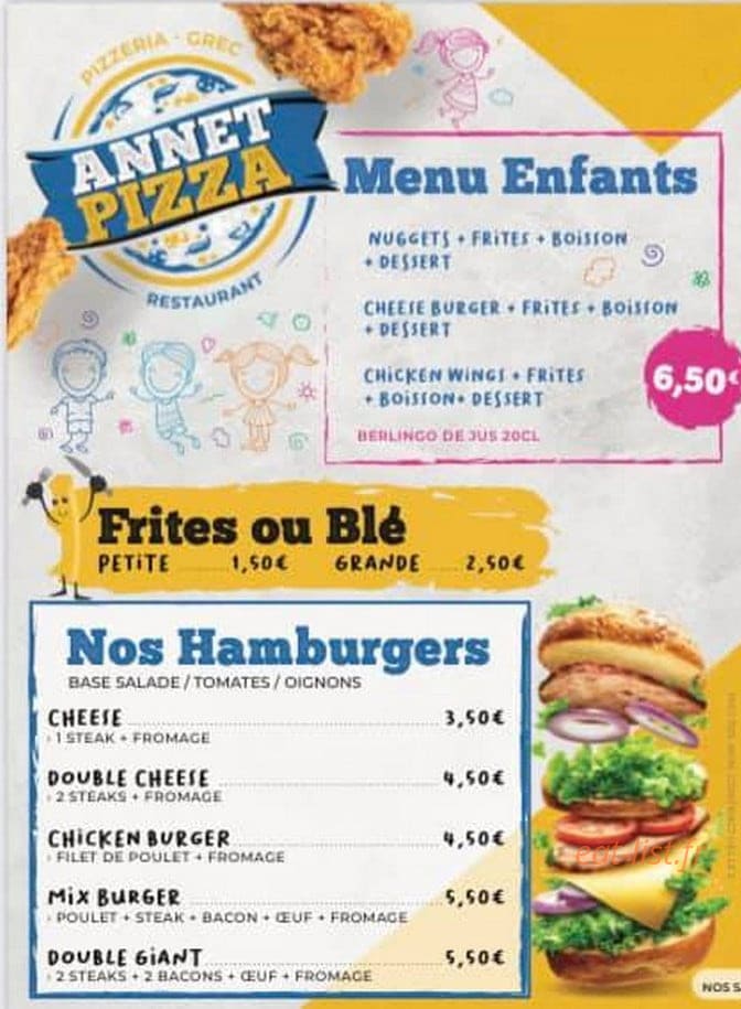 Annet Pizza — carte page 4