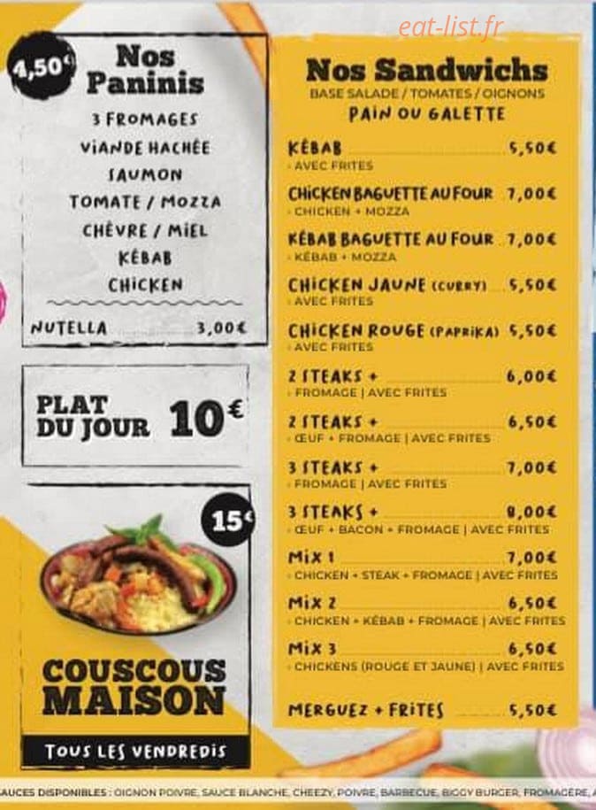 Annet Pizza — carte page 5