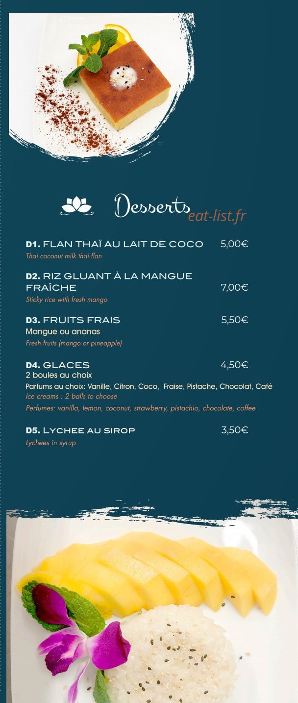 Basilic Thaï — carte page 12