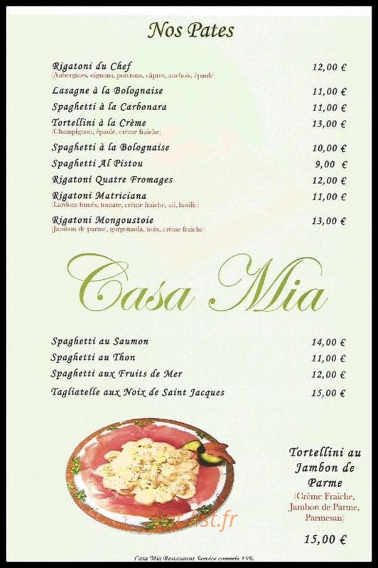 Casa Mia — carte page 8