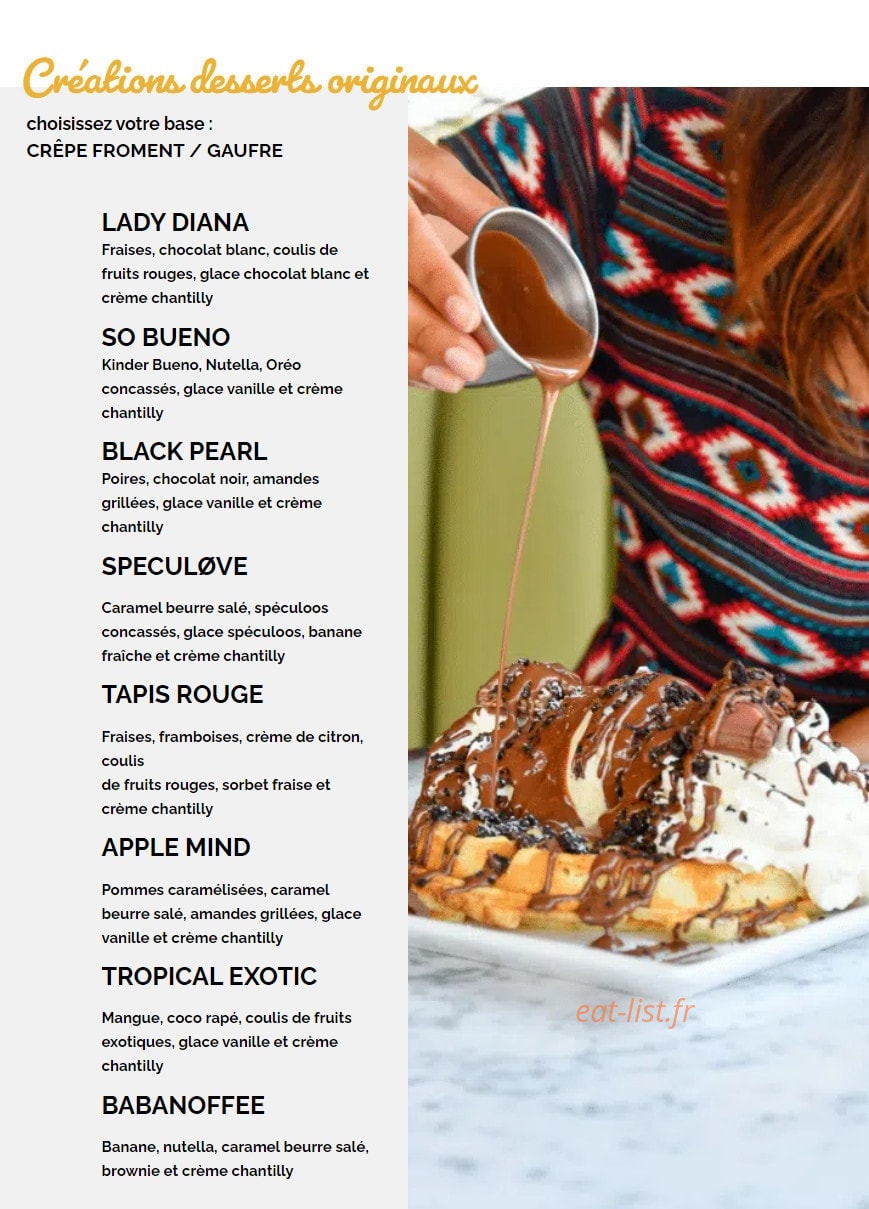 Crêpe Touch — carte page 8