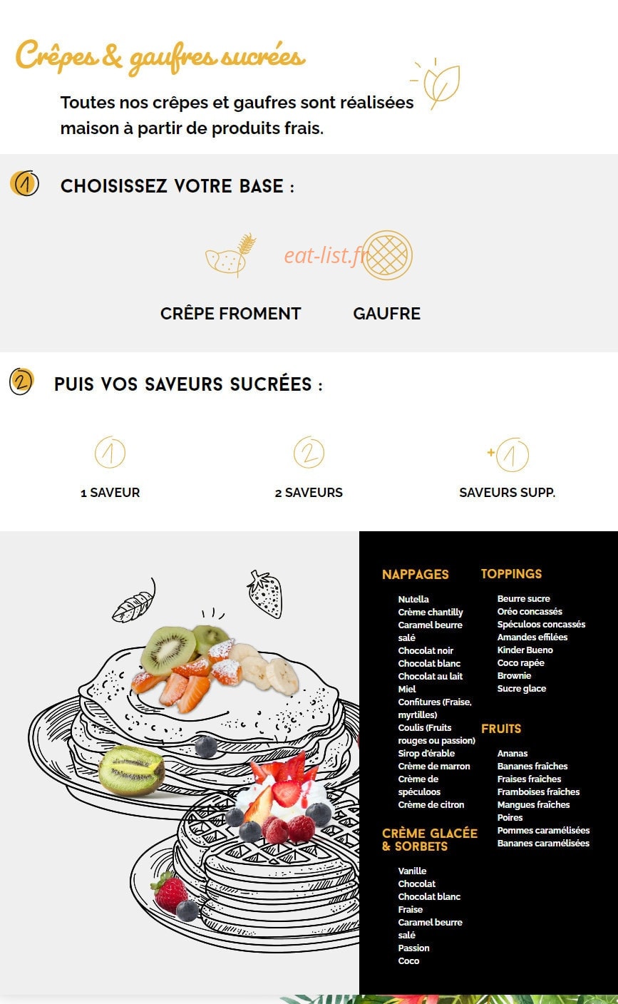 Crêpe Touch — carte page 7