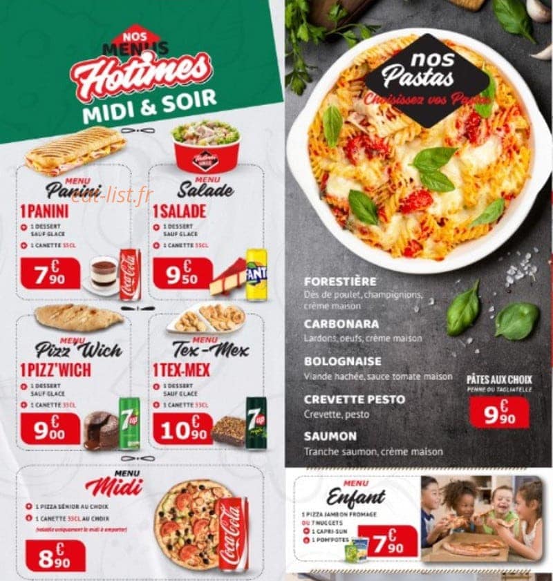 Hotimes Pizza — carte page 4