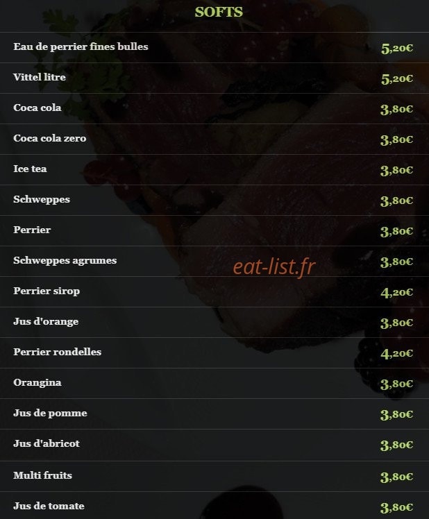 La Closerie — carte page 7
