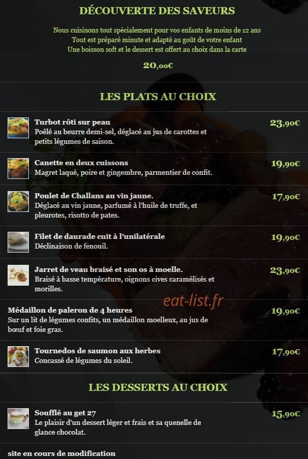 La Closerie — carte page 3