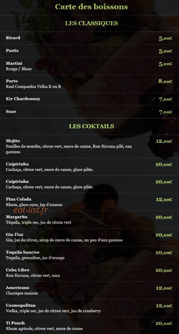 La Closerie — carte page 5