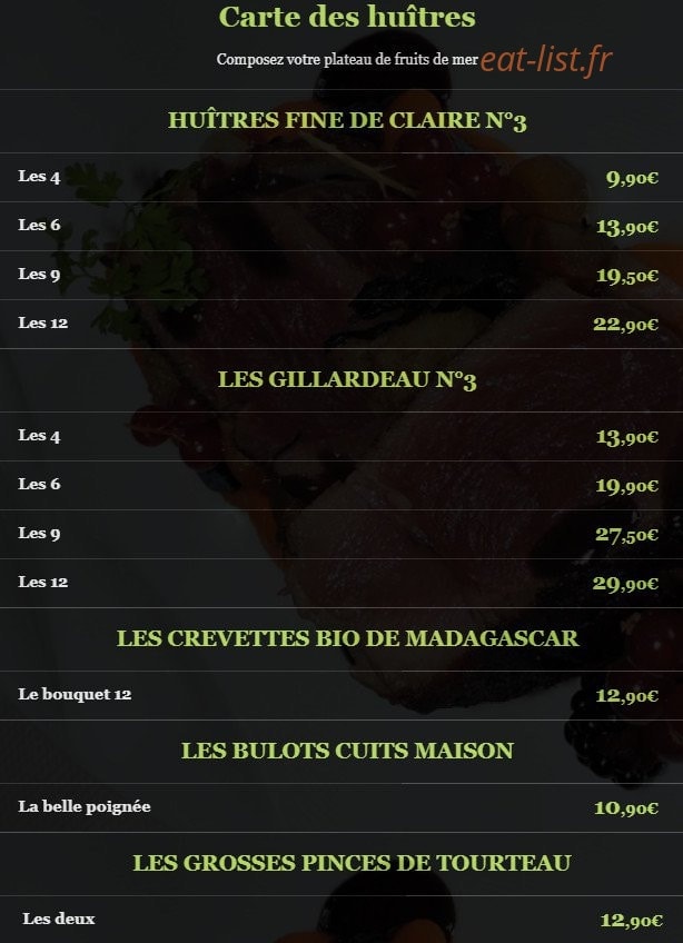 La Closerie — carte page 4