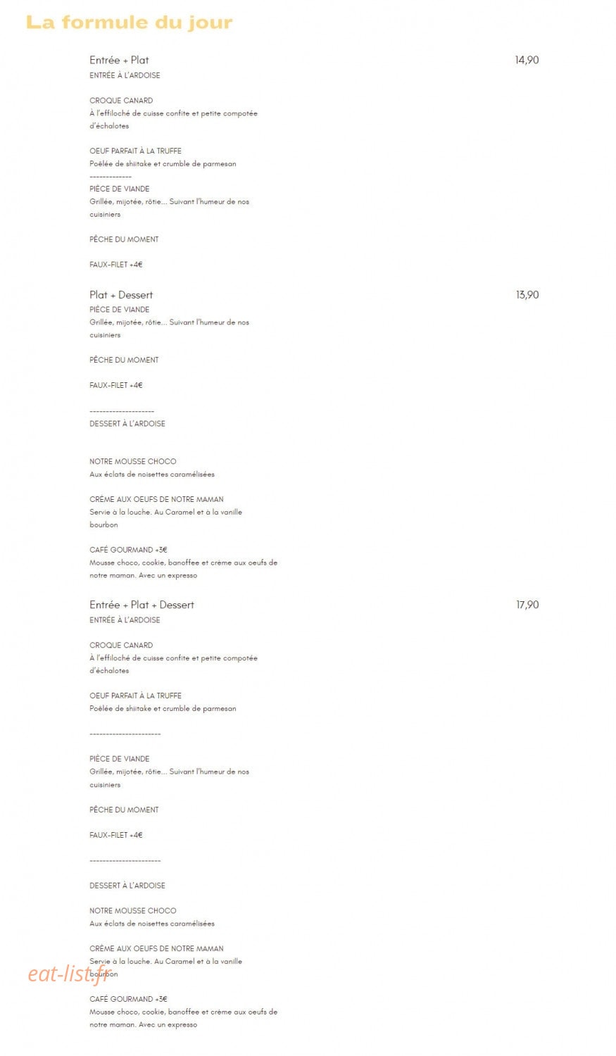 La Côte & l'Arête — carte page 5