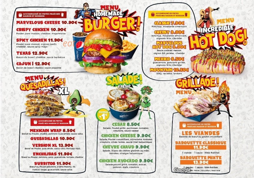 Marvelous — carte page 1