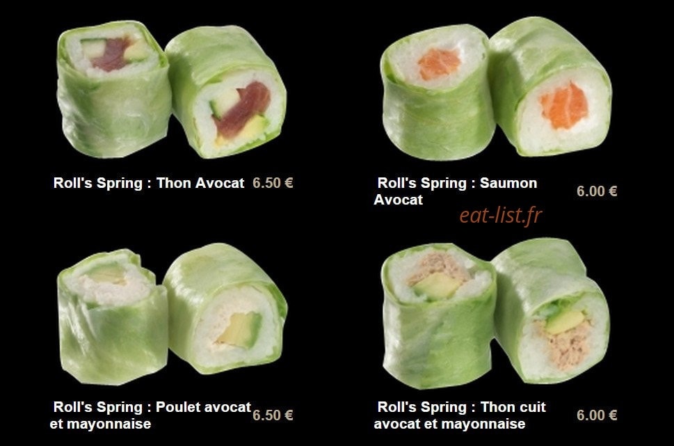 Sushi plaza — carte page 11