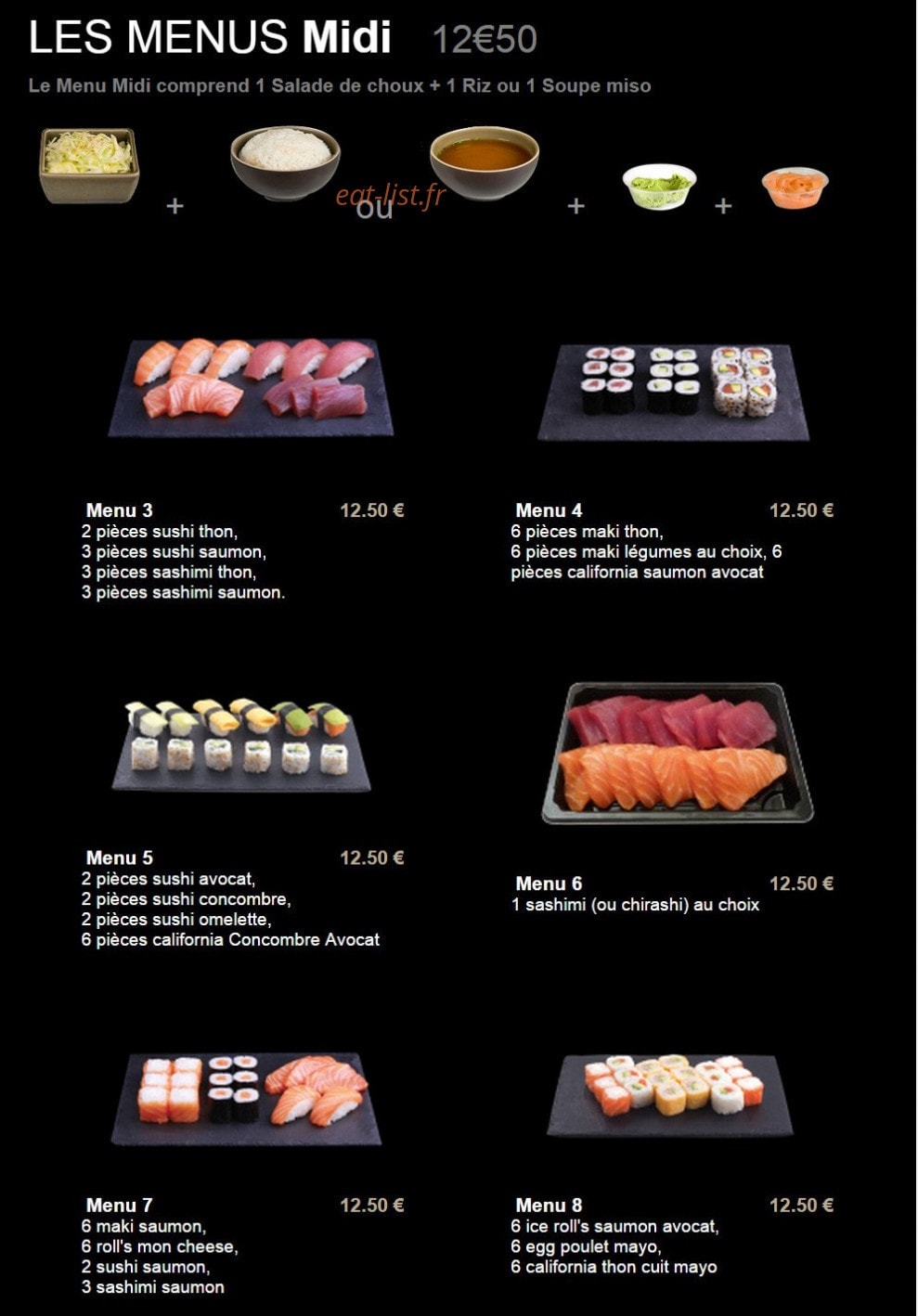 Sushi plaza — carte page 14