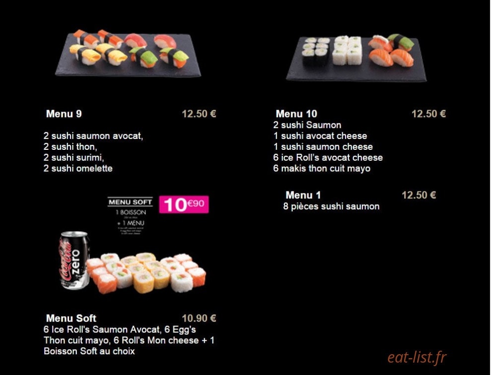 Sushi plaza — carte page 15