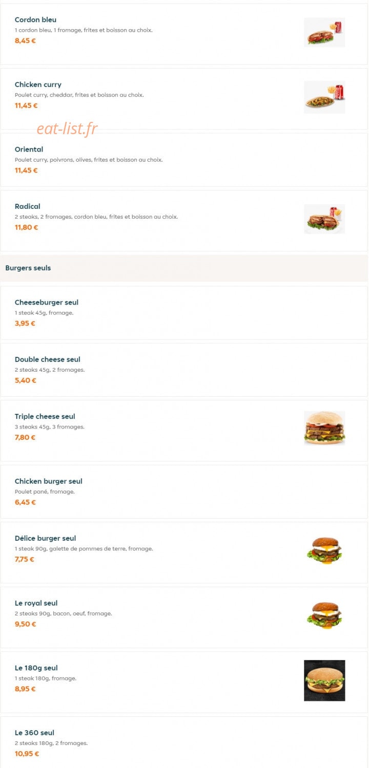 Tacos Royal — carte page 4