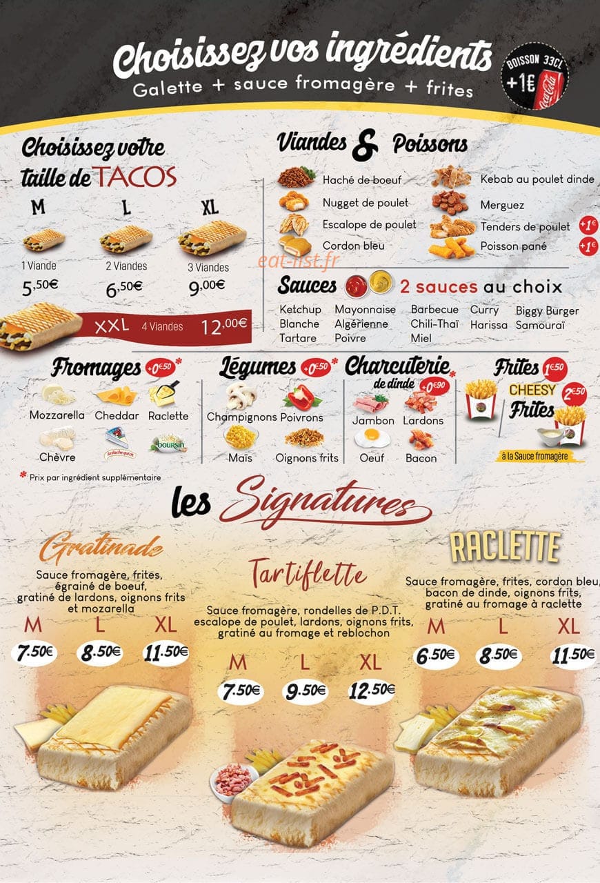 Tacoshake — carte page 2