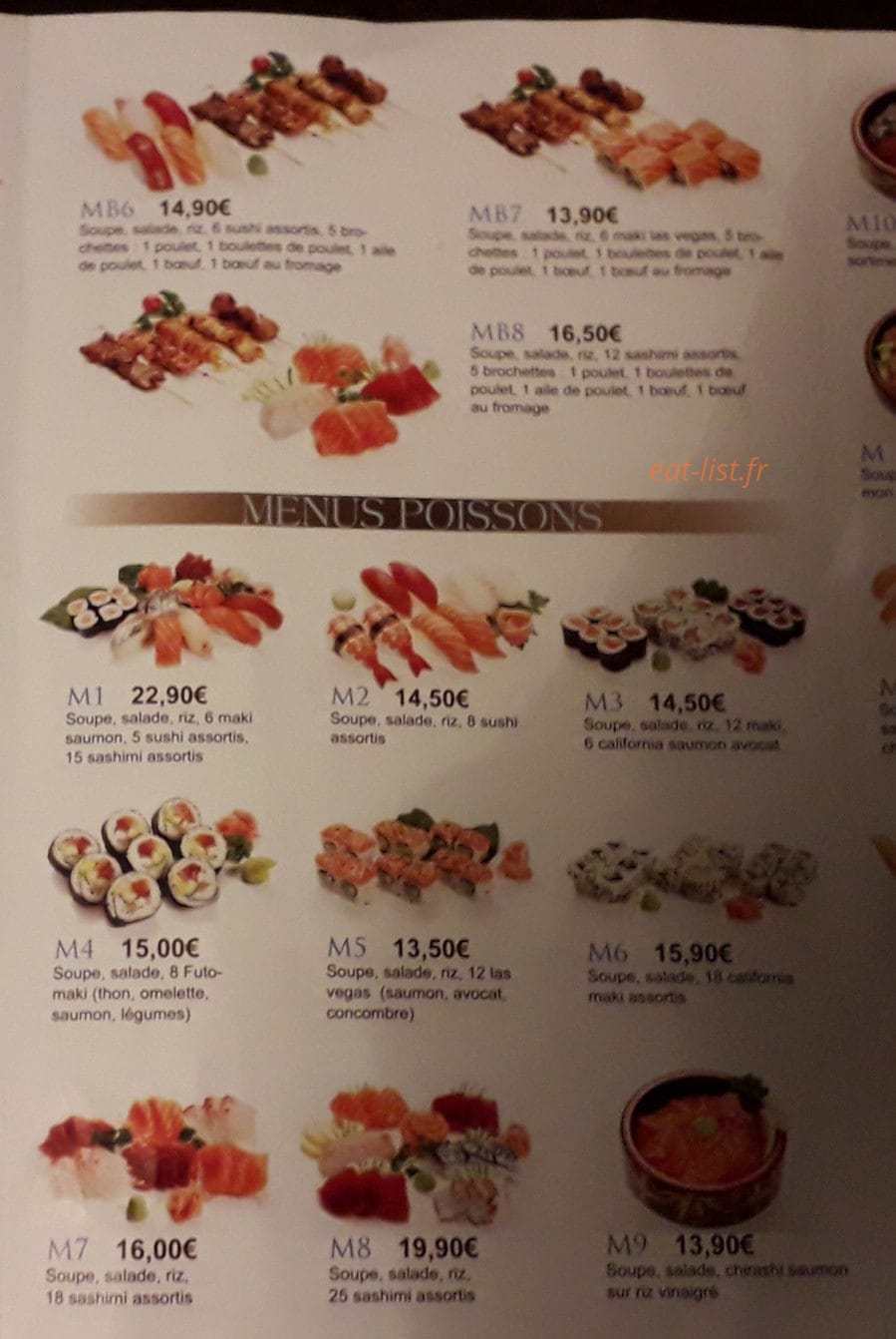 Tokyo Sushi — carte page 7