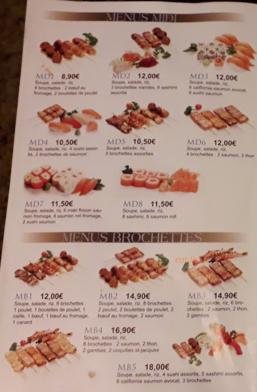 Tokyo Sushi — carte page 6