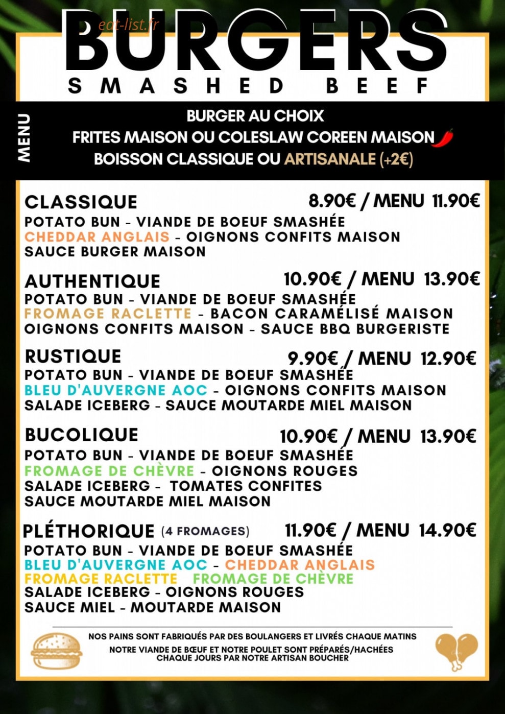 Burgeriste — carte page 1