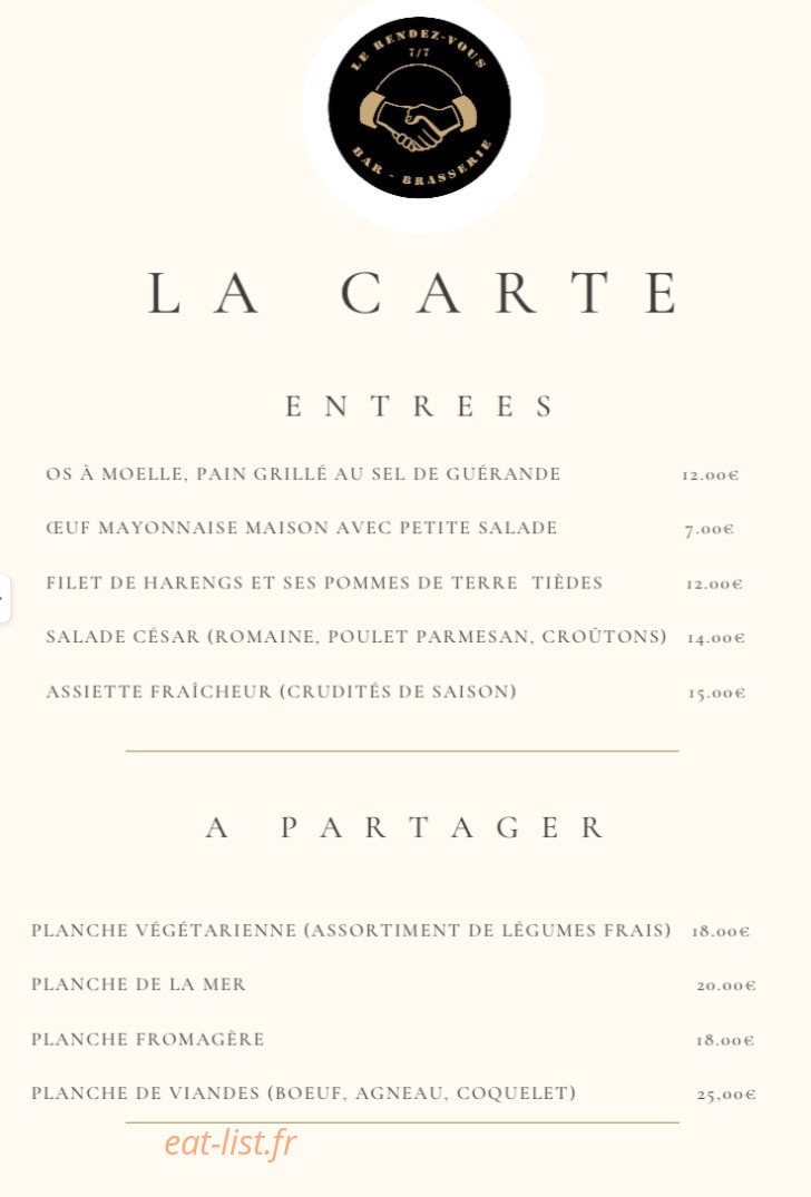 Le rendez-vous — carte page 1
