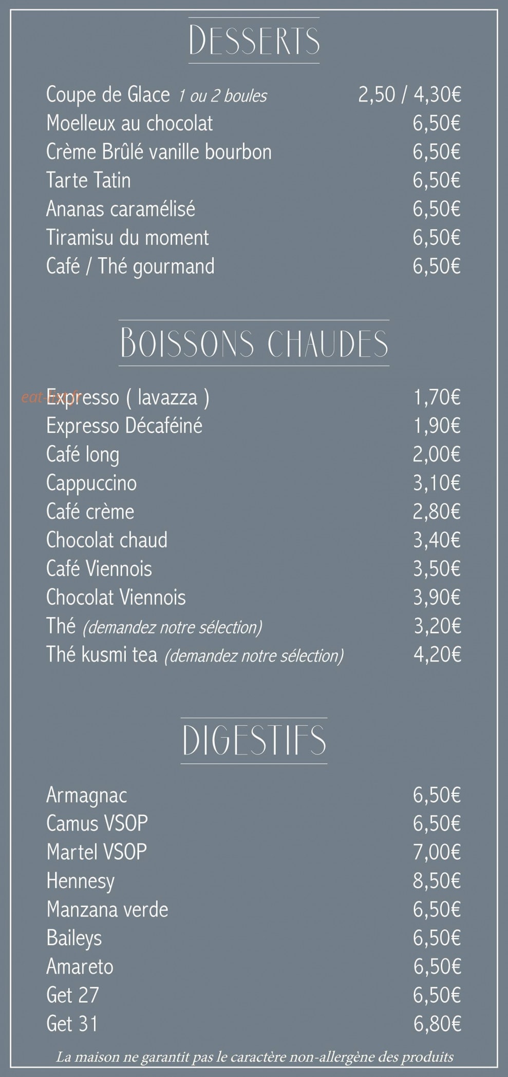 Tommy's — carte page 5