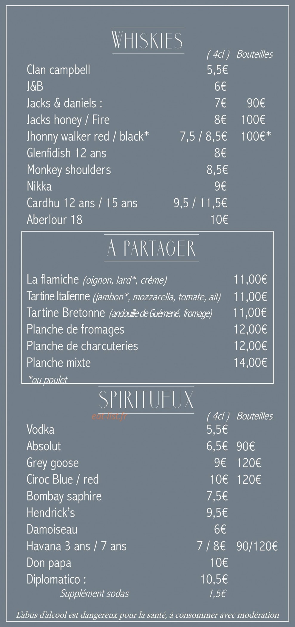 Tommy's — carte page 10